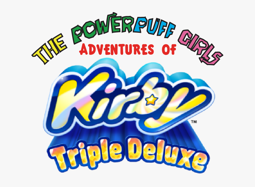 The Powerpuff Girls Adventures Of Kirby Triple Deluxe-0 - Kirby Triple Deluxe Logo, HD Png Download