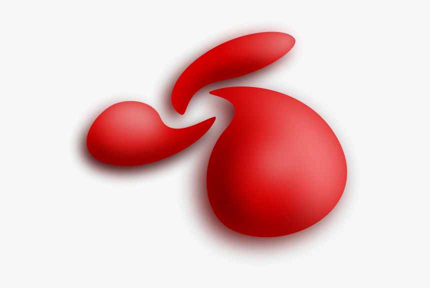 Three Red Drops Swirl - Vector Graphics, HD Png Download