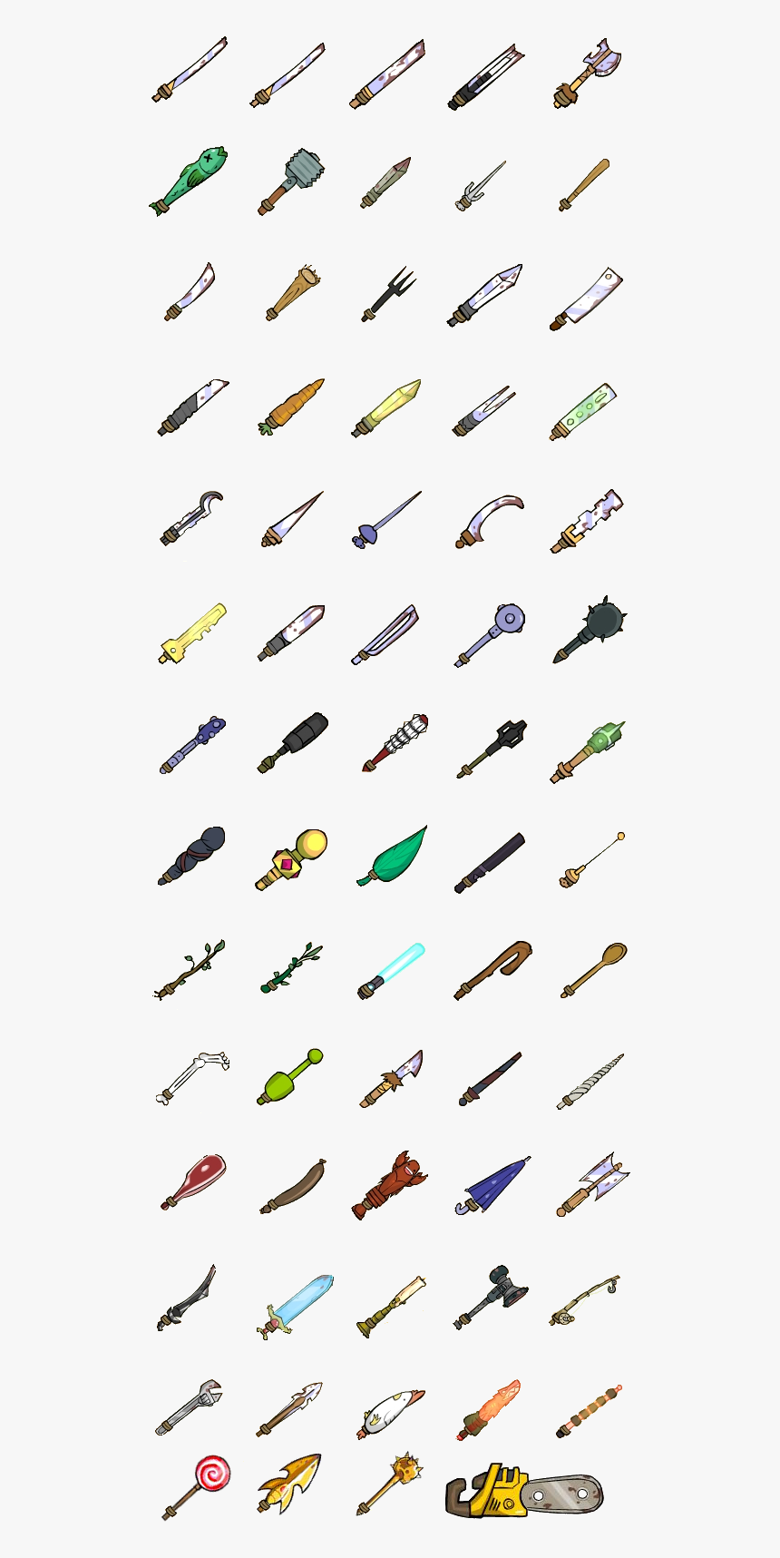 Castle Crashers All Armas, HD Png Download
