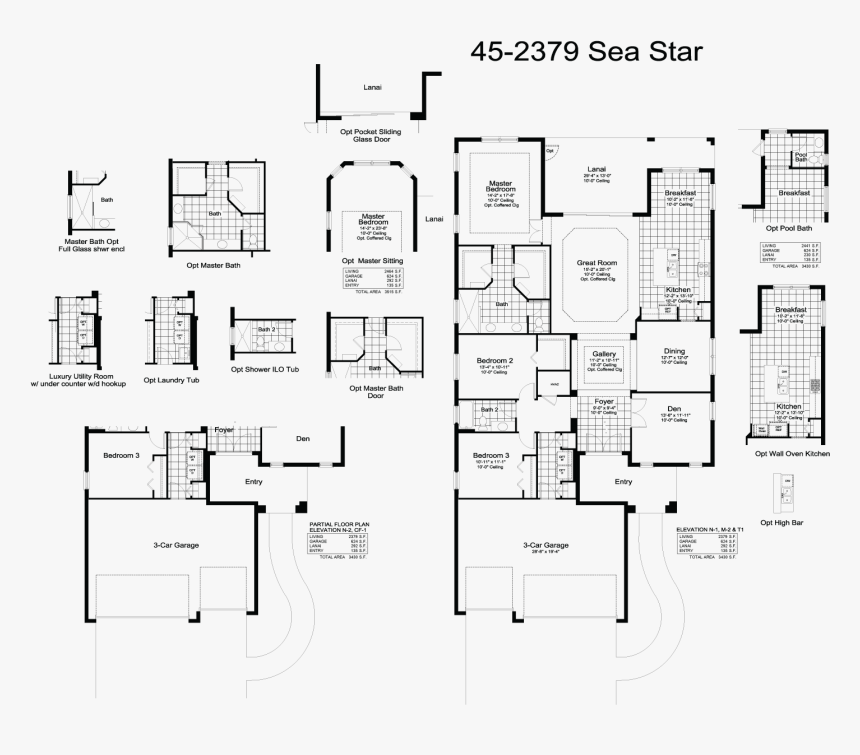 Sea Star Floor Plan - Floor Plan, HD Png Download