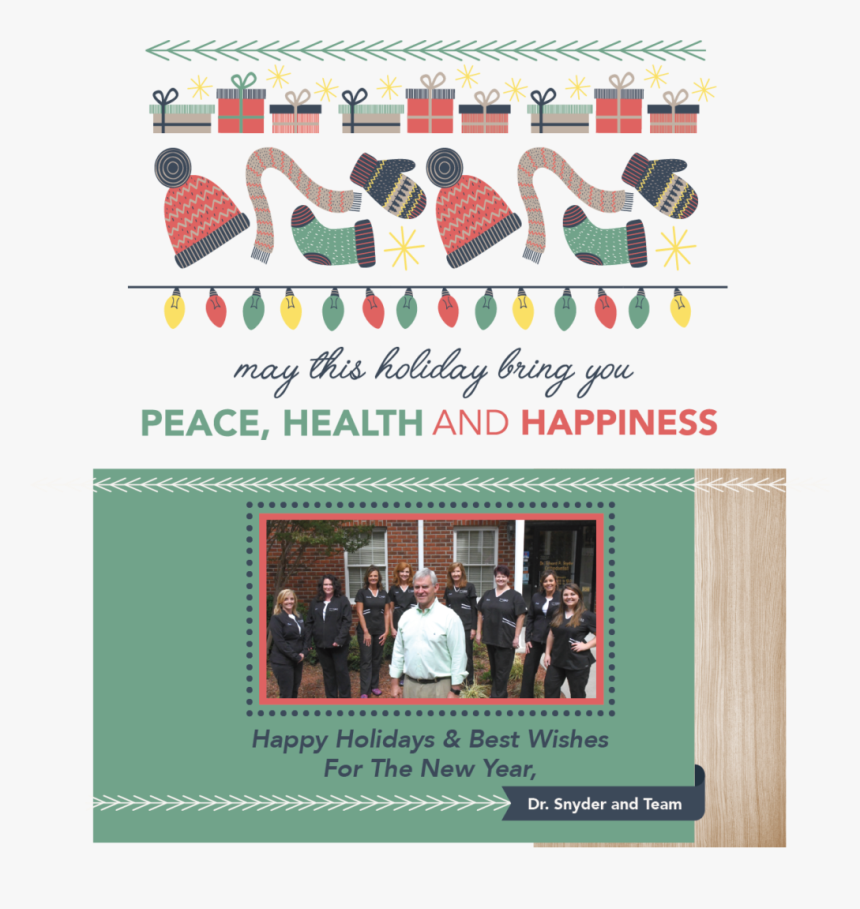 Happy Holidays From Your Snyder Orthodontics Team - Flyer, HD Png Download