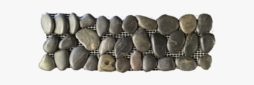 Bali Black Cobblestone Border - Pebble, HD Png Download