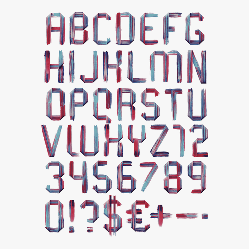 Colorful Artistic Font - Art, HD Png Download