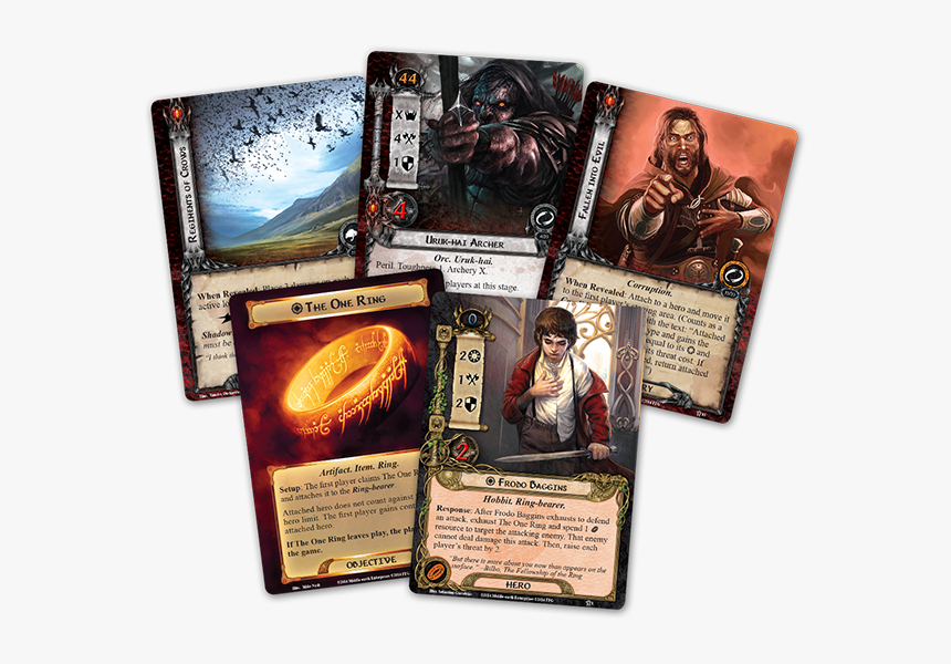 The Road Of Darkness Card Fan - Lord Of The Rings The Road Darkens, HD Png Download