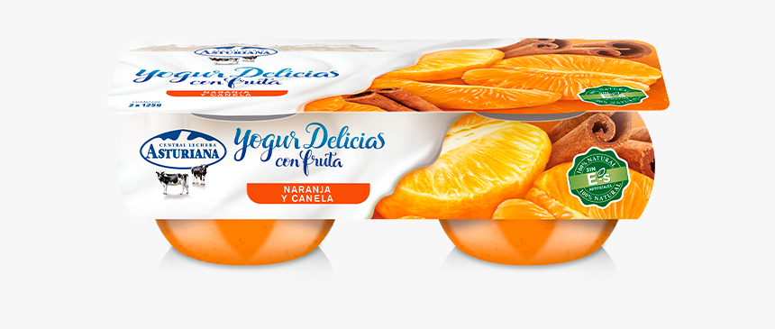 Yogur Con Naranja Y Canela De Central Lechera Asturiana - Central Lechera Asturiana, HD Png Download