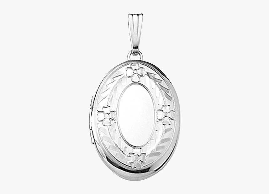 Wheat Border White Gold Locket - Locket, HD Png Download