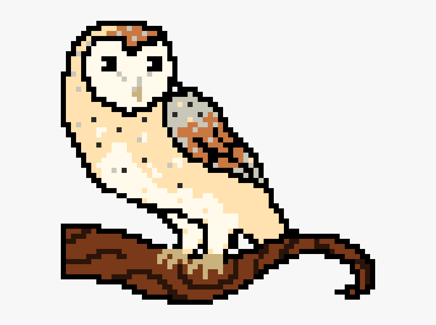Barn Owl Pixel Art, HD Png Download