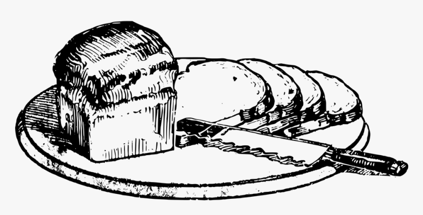 Bread Png Black And White, Transparent Png