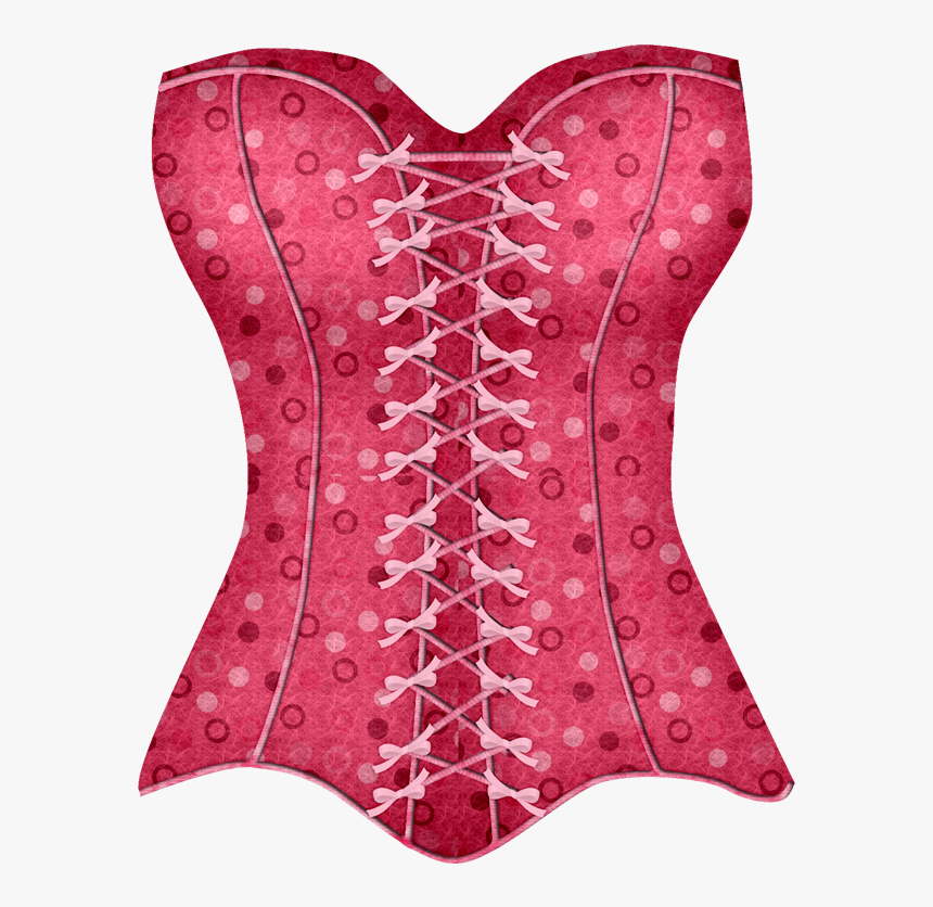 Underwear Clipart Vintage - Desenho Espartilho Rosa Png, Transparent Png