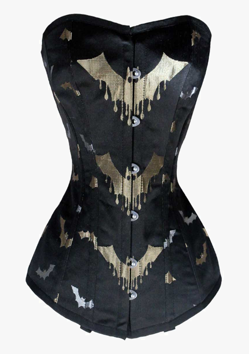 Gold Silver Bat Corset, HD Png Download