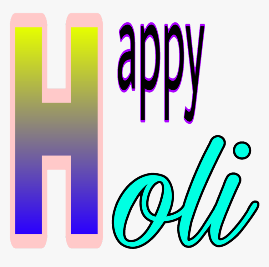#majus #holi #happyholi - Graphic Design, HD Png Download
