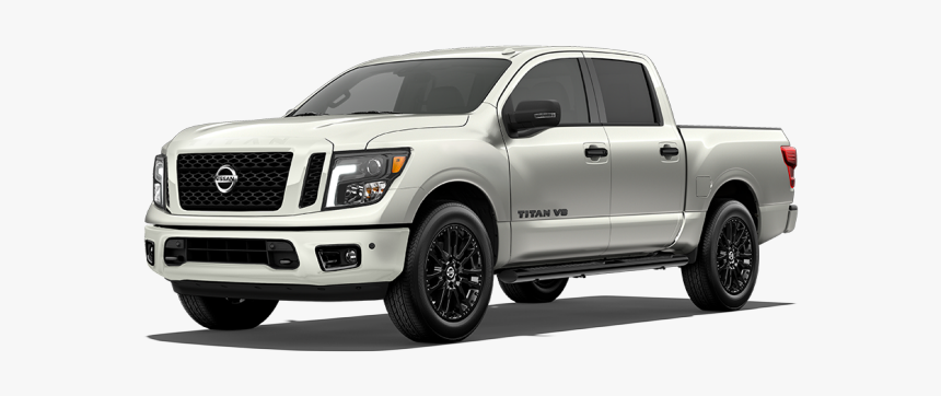 2018 Nissan Titan Midnight Edition In Glacier White - Nissan Titan 2019 Color Silver, HD Png Download