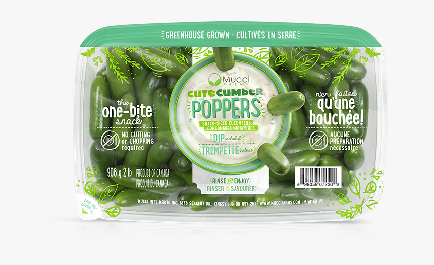 Cutecumber Poppers 2lb - Cutecumber Poppers, HD Png Download