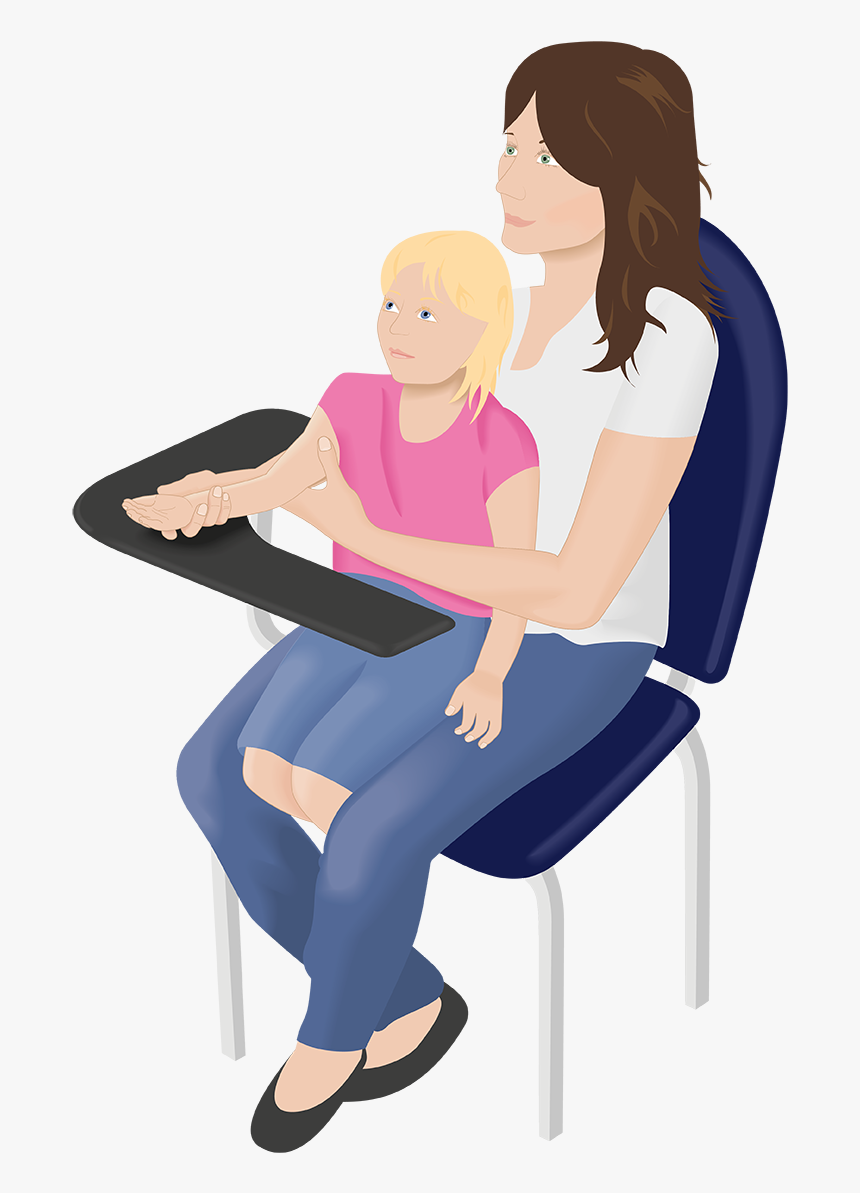 Minimise Stress For Children During Capillary Blood - Sitting, HD Png Download