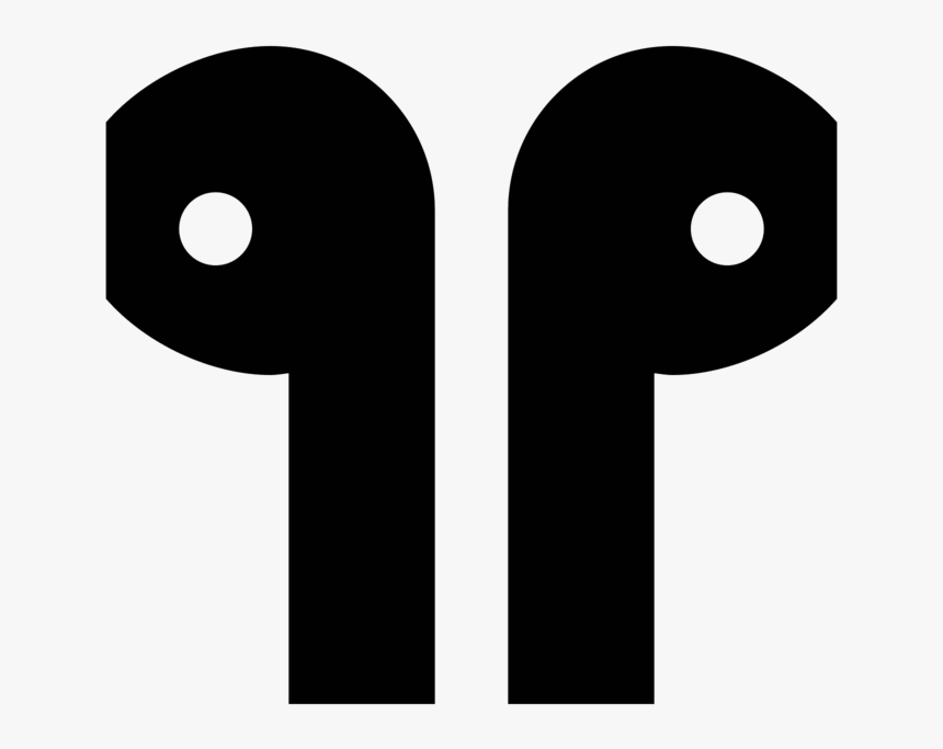 Airpods Icons Text Symbol Headphones Computer - Icon, HD Png Download