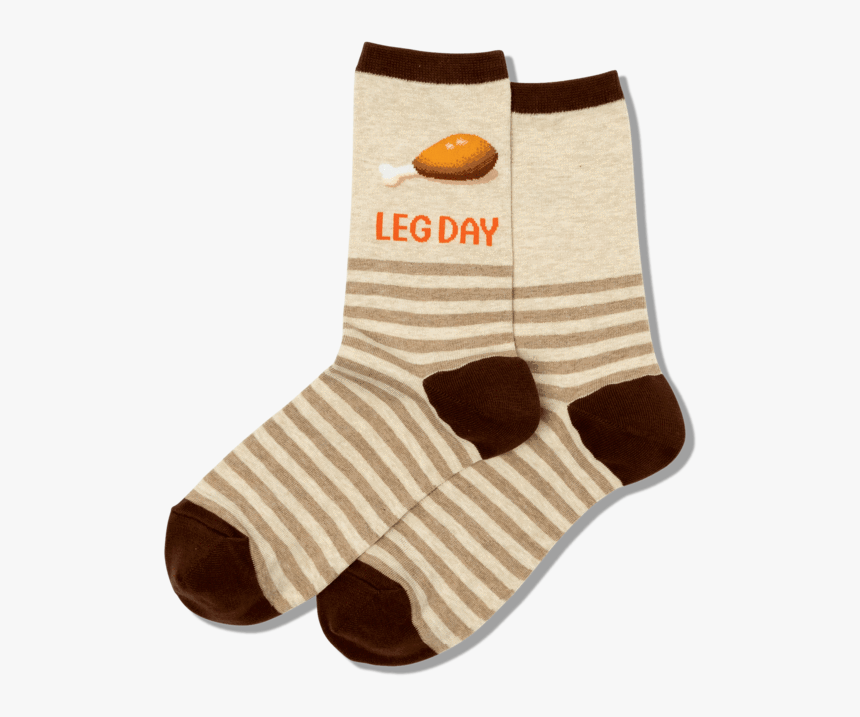 Women S Leg Day Crew Socks 
 Class Slick Lazy Image - Sock, HD Png Download