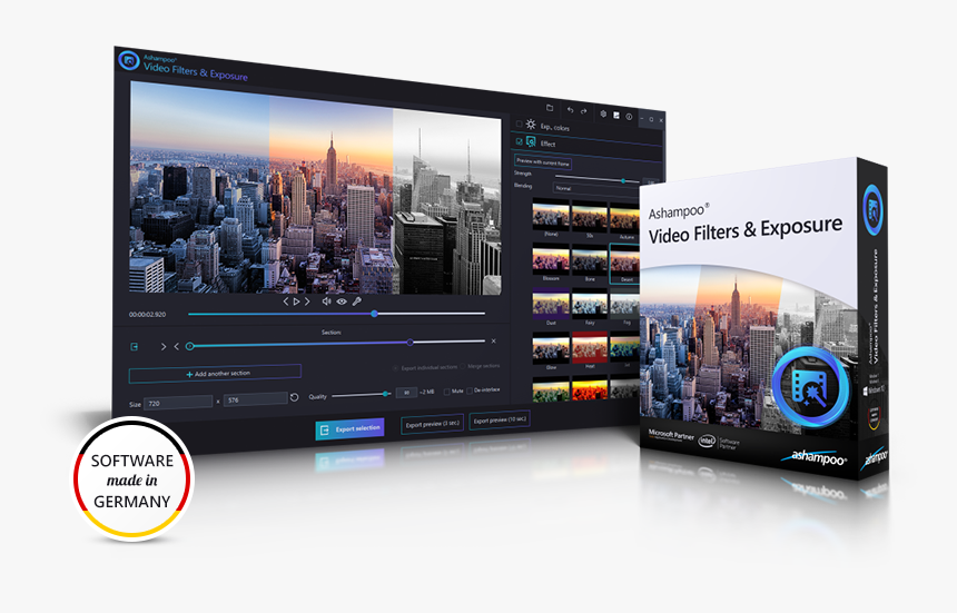 Ashampoo Video Filters And Exposure, HD Png Download