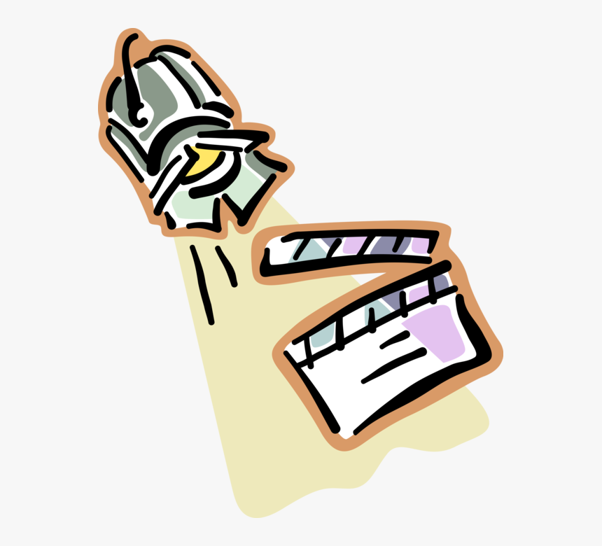 Vector Illustration Of Stage Spotlight And Filmmaking, HD Png Download