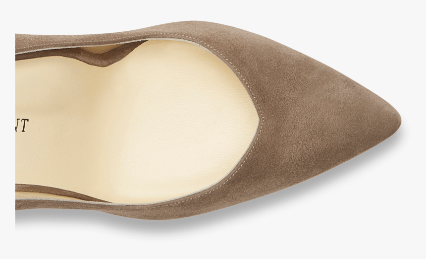85mm Italian Made Pointed Toe Pump In Taupe Suede - Ballet Flat, HD Png Download