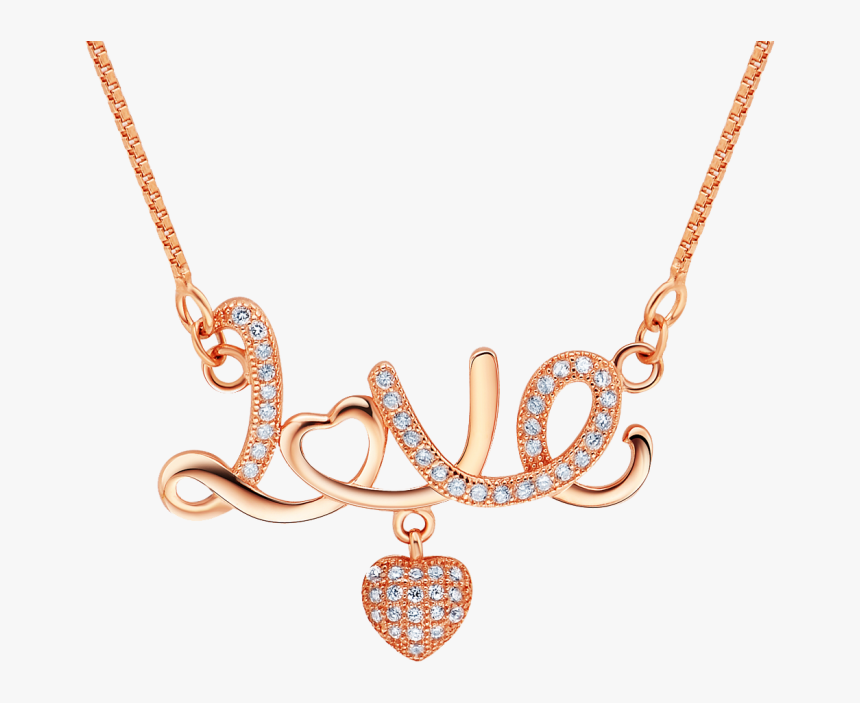 Love Pendant Png Image - Transparent Heart Necklace Png, Png Download