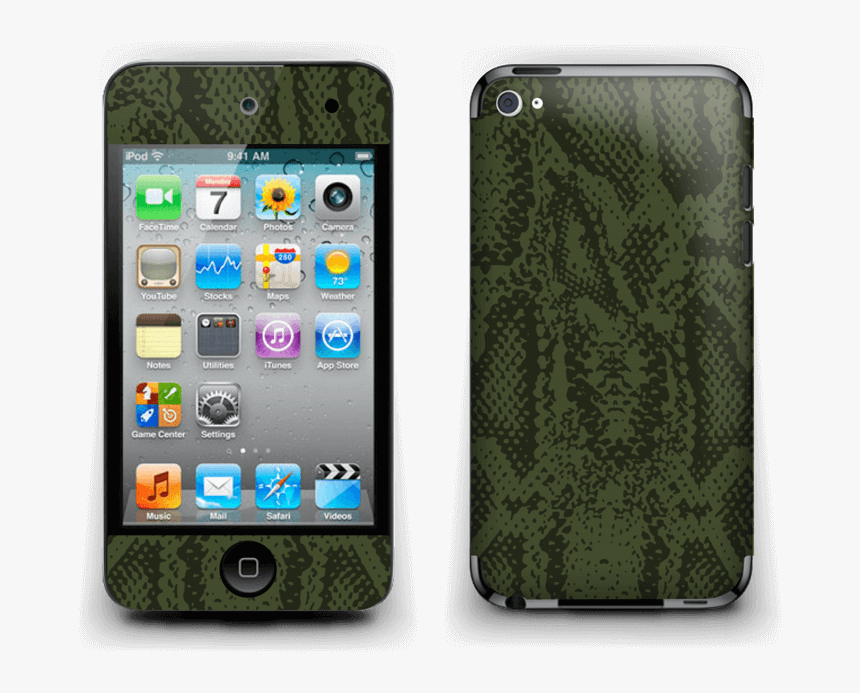 Green Snake Skin Ipod Touch 4th Gen - Ipod Touch 4th, HD Png Download