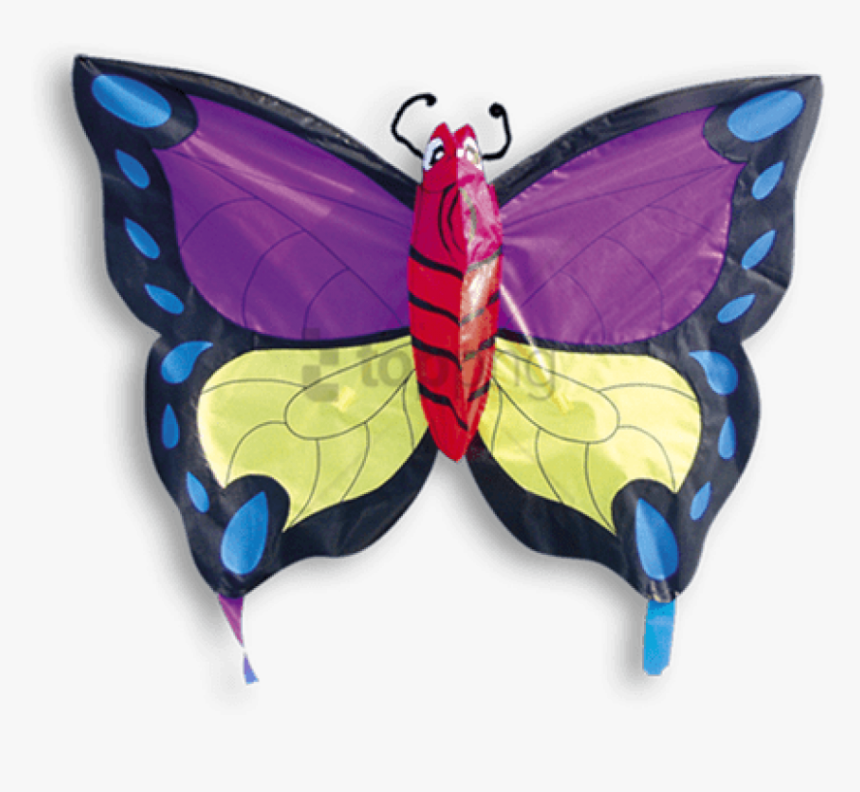 Free Png Rosa Fjärill Delta 3d Drake Från Dida Kites - Hacer Una Cometa De Mariposa, Transparent Png