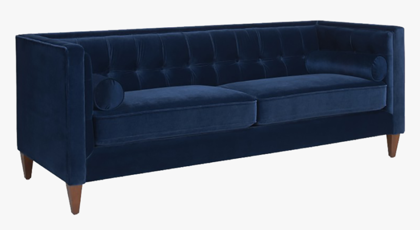 Blue Couch Png - Blue Velvet Sofa Png, Transparent Png