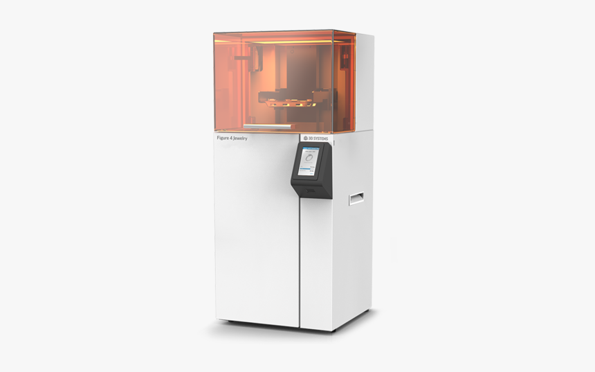 Figure 4 Jewelry 3d Printer At An Angle - Refrigerator, HD Png Download