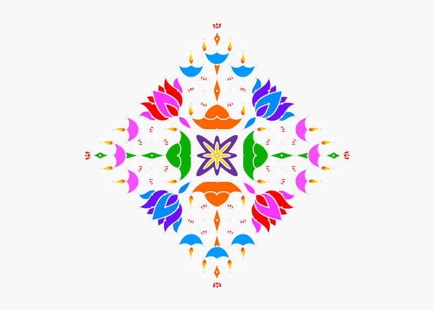 Thumb Image - Png Rangoli Designs, Transparent Png