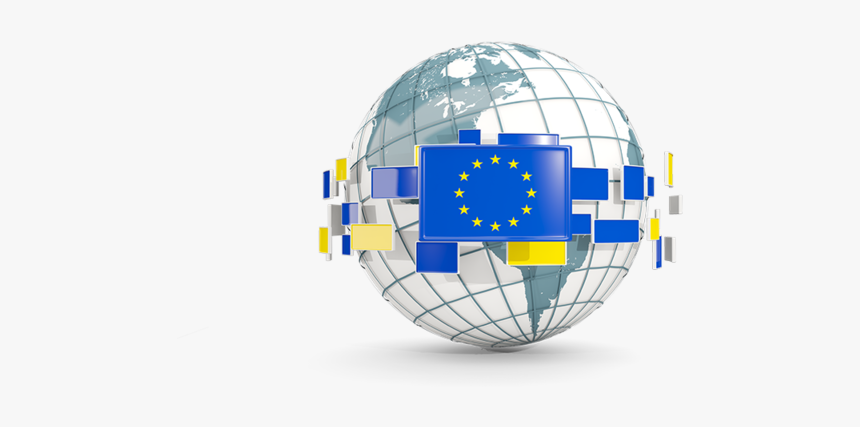 Globe With Line Of Flags - Globe With Pakistan Flags, HD Png Download