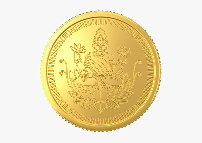 Lakshmi Gold Coin Transparent Image - Joyalukkas Bis Hallmarked 1 Grams 22k 916 Yellow Gold, HD Png Download