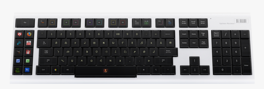 Pierpheral-kb2 - Optimus Maximus Keyboard, HD Png Download