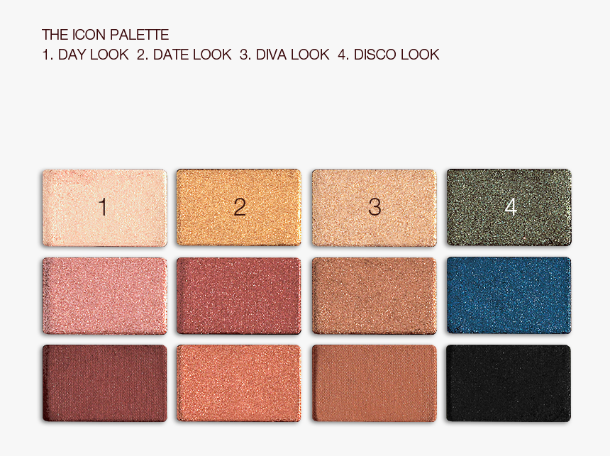 The Legendary Eyes Icon Palette Swatch - Charlotte Tilbury The Icon Palette, HD Png Download