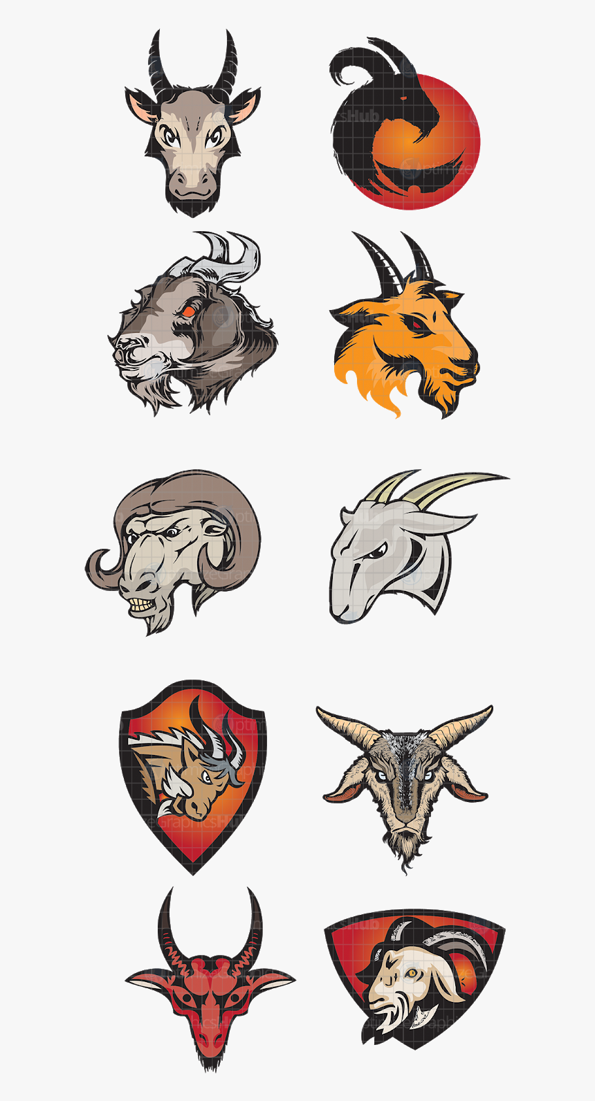 Goat Vector For Logo - Cartoon, HD Png Download