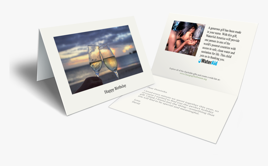 Greeting Card Champagne, HD Png Download
