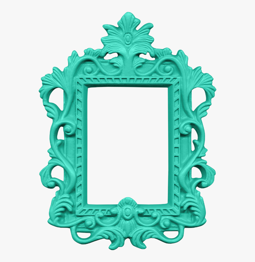Cadre Png, Tube - Blue Mirror Frame Png, Transparent Png