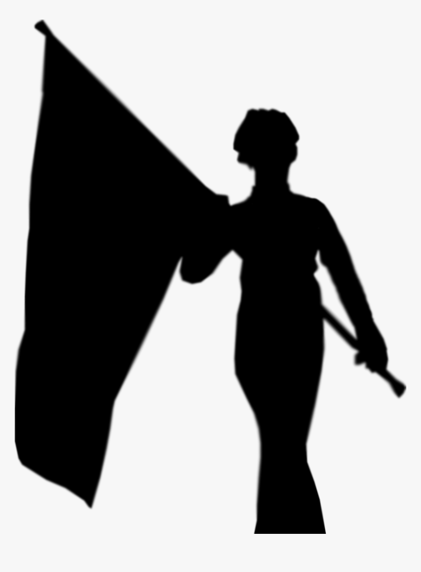 Color Guard Clip Art Free - Transparent Color Guard Silhouette, HD Png Download