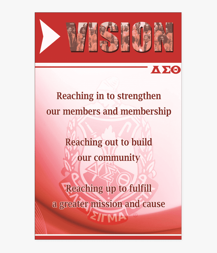 Delta Sigma Theta Vision Wall Art - Delta Sigma Theta Mission, HD Png Download