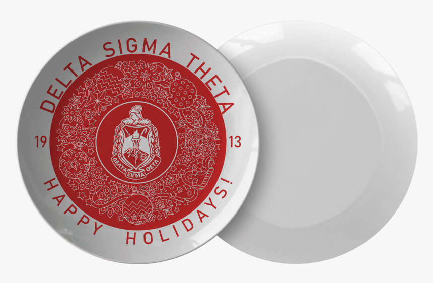 Delta Sigma Theta Christmas Plate , Png Download - Delta Sigma Theta, Transparent Png