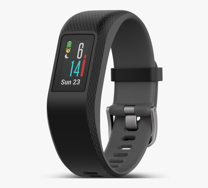 Garmin Activity Monitors Slate / Small/medium - Garmin Vivosport Smart Activity Tracker, HD Png Download