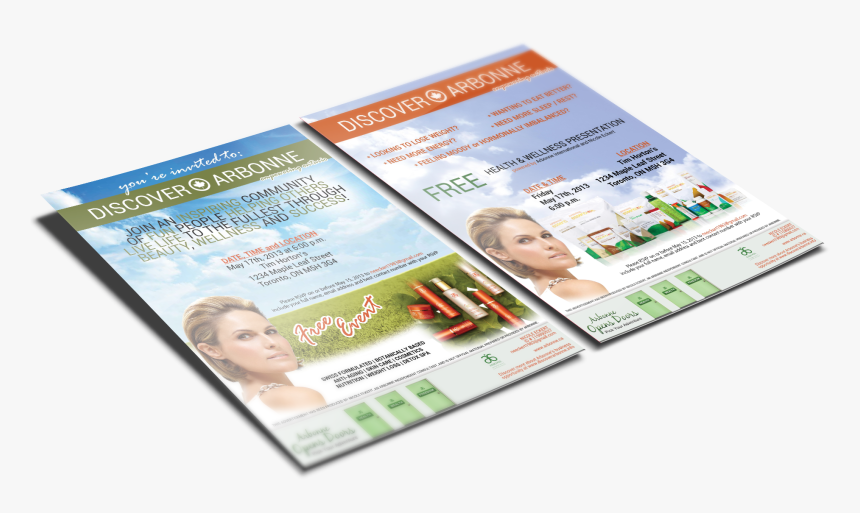 Arbonne International Canada - Flyer Mockups Png, Transparent Png