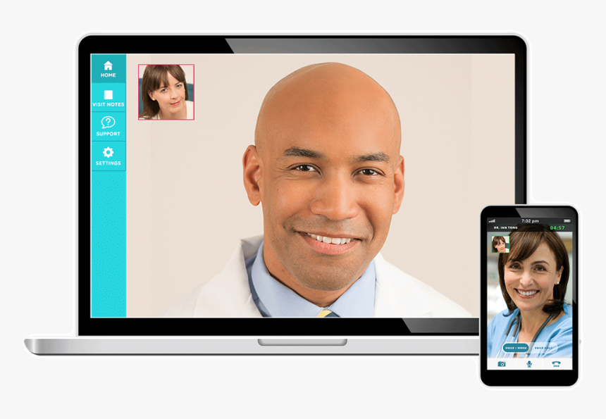Telehealth Doctor, HD Png Download