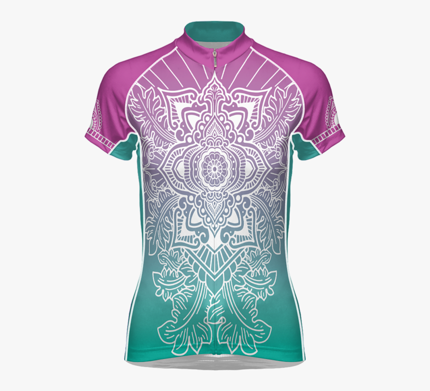 Serenity Women S Colorful Evo Cycling Jersey - Active Shirt, HD Png Download