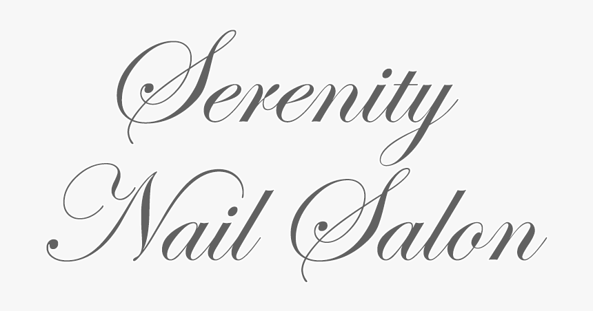 Serenity Nail Salon - Calligraphy, HD Png Download