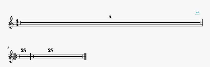 Repeat-mmrest - Clocks Sheet Music, HD Png Download