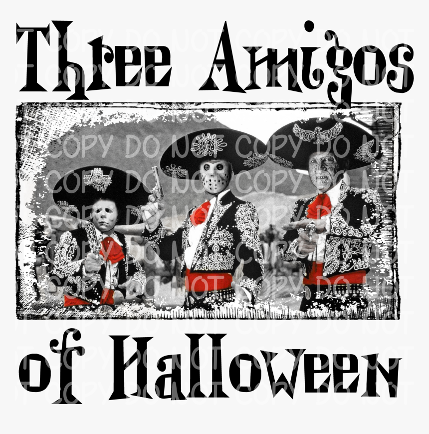3 Amigos Of Halloween - Poster, HD Png Download