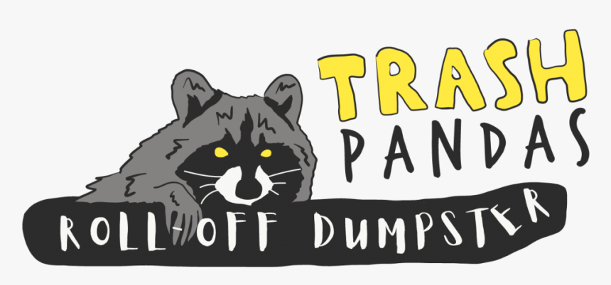 Trash Pandas Roll-off Dumpster - Cartoon, HD Png Download