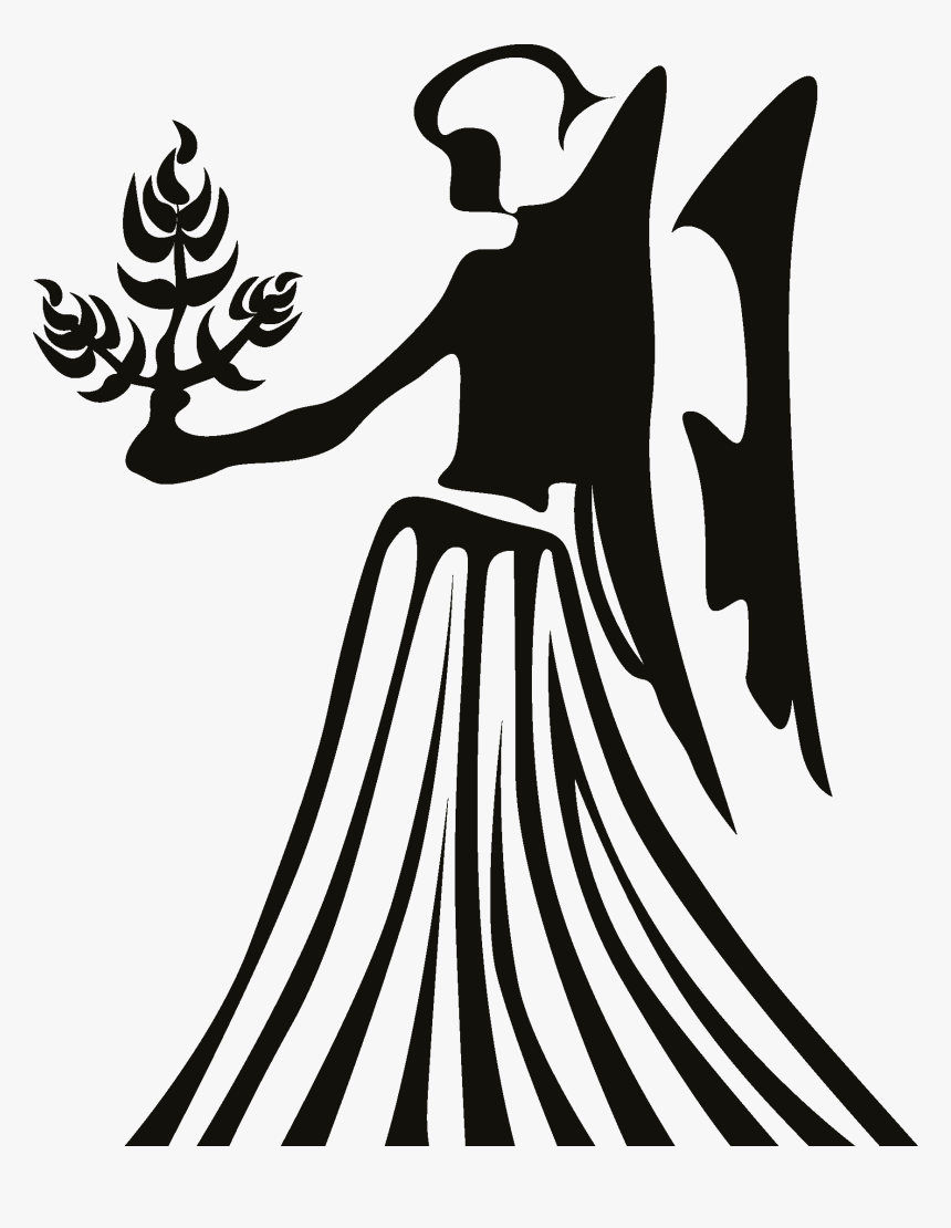 Zodiac Signs Silhouette Png - Virgo Png, Transparent Png