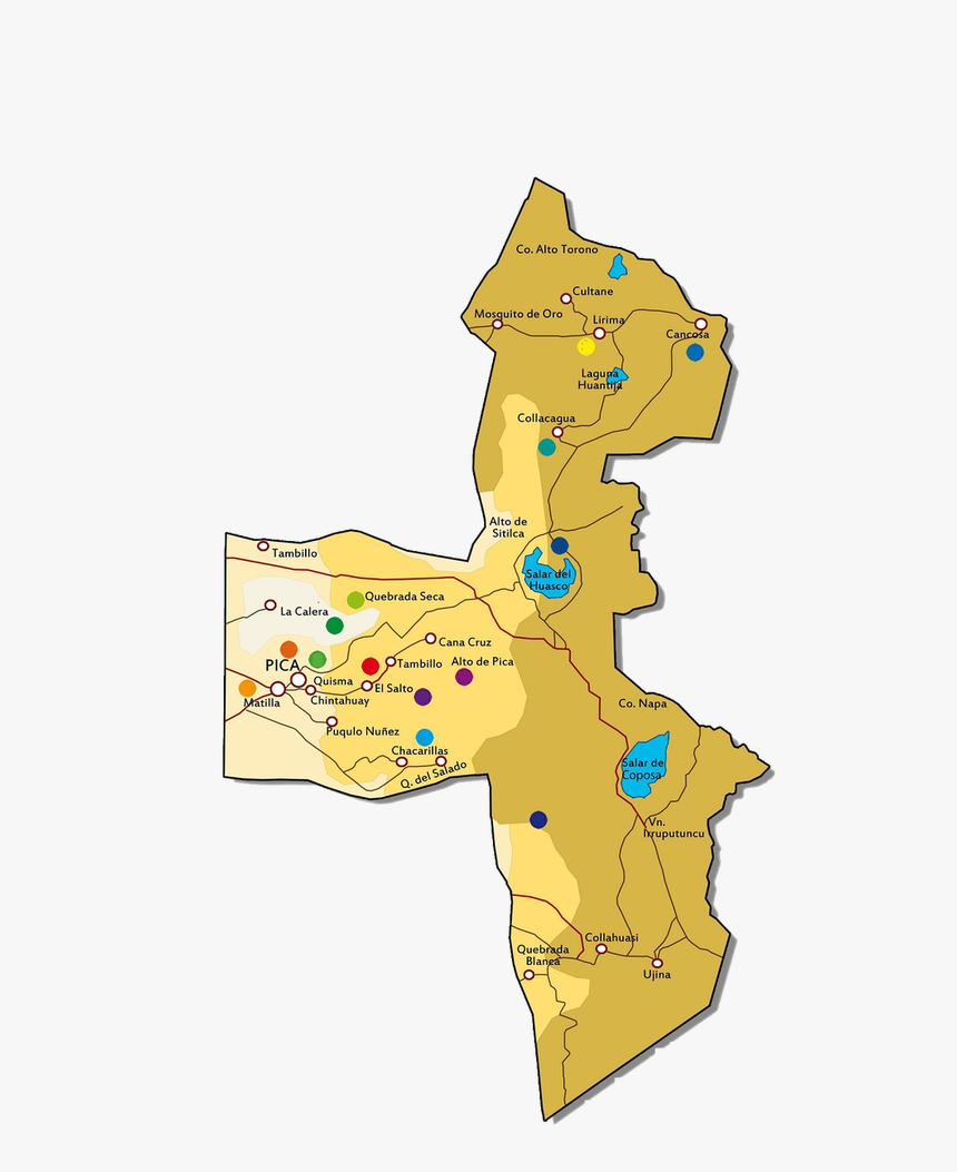 Mapas Pica Politico Comunal2 - Atlas, HD Png Download