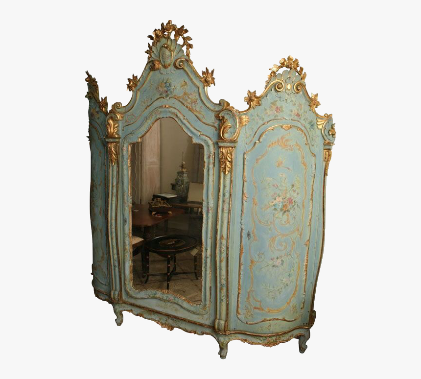 Image - Antique Painted Armoire, HD Png Download